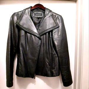 Jones New York Black leather jacket